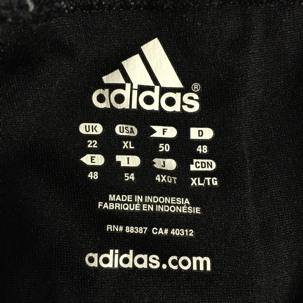 XL Adidas Cropped Drawstring Track Pants Racer - Picture 5 of 8
